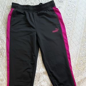Puma Womens Tricot Jogger Pants Black/Fuchsia NWT
Size:Small